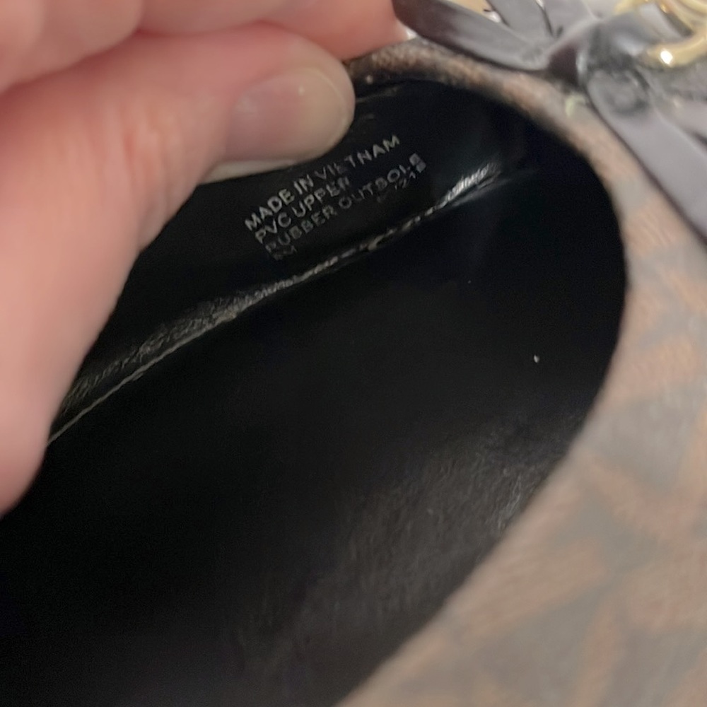 MICHAEL Michael Kors Black and Brown Patterned Loafers - Picture 7 of 9